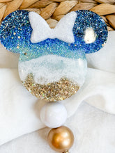 Load image into Gallery viewer, Blue Ocean Minnie Badge Reel