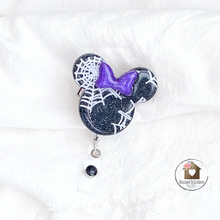 Load image into Gallery viewer, Wicked Web Minnie Badge Reel