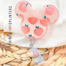 Load image into Gallery viewer, Feelin' Peachy Minnie Badge Reel