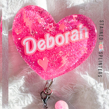 Load image into Gallery viewer, Barbie Heart Badge Reel