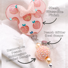 Load image into Gallery viewer, Feelin' Peachy Minnie Badge Reel