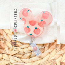 Load image into Gallery viewer, Feelin' Peachy Minnie Badge Reel