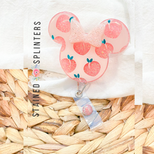 Load image into Gallery viewer, Feelin' Peachy Minnie Badge Reel