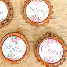 Load image into Gallery viewer, Personalized Vintage Dog ID Tags - Vintage Garden Collection