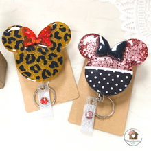 Load image into Gallery viewer, Minine Mouse Themed Badge Reel