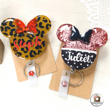 Load image into Gallery viewer, Minine Mouse Themed Badge Reel