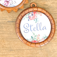Load image into Gallery viewer, Personalized Vintage Dog ID Tags - Vintage Garden Collection
